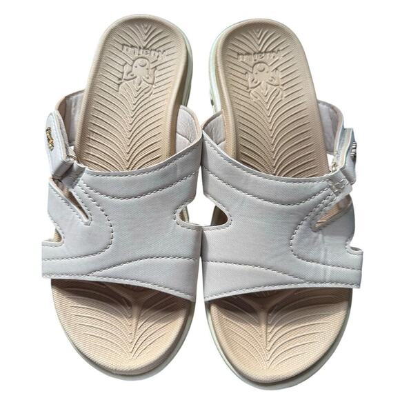 KuaiLu NEW Women Orthotic Slides Lightweight Slip On Sandals Beige Tan Size 8.5 - Picture 4 of 9